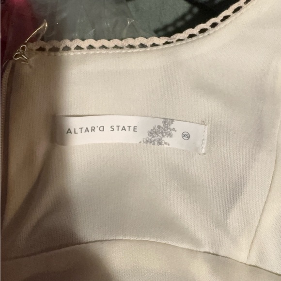 Altar'd State Cream Lace-Trimmed Dress - Picture 3 of 3